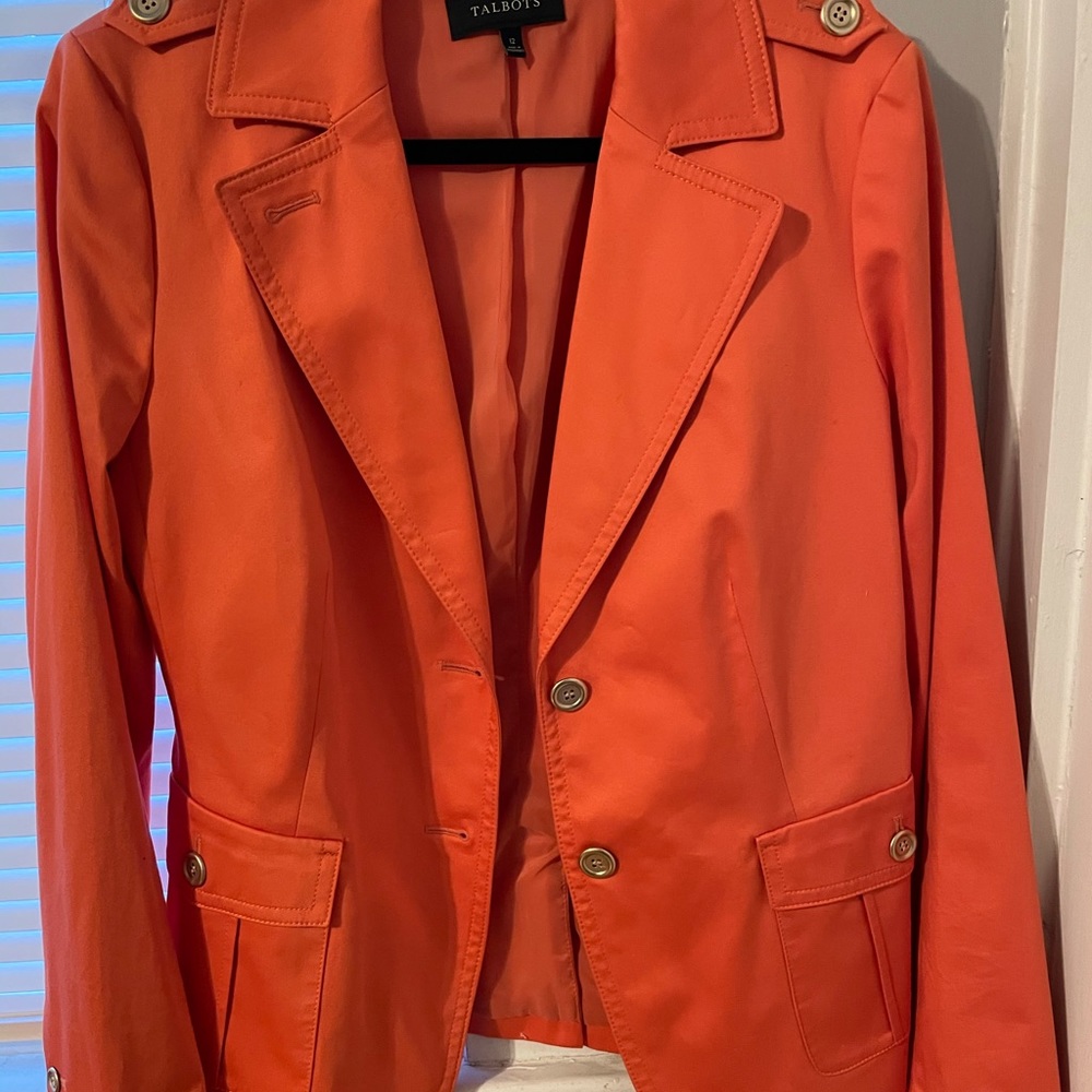 Orange Blazer in size 12